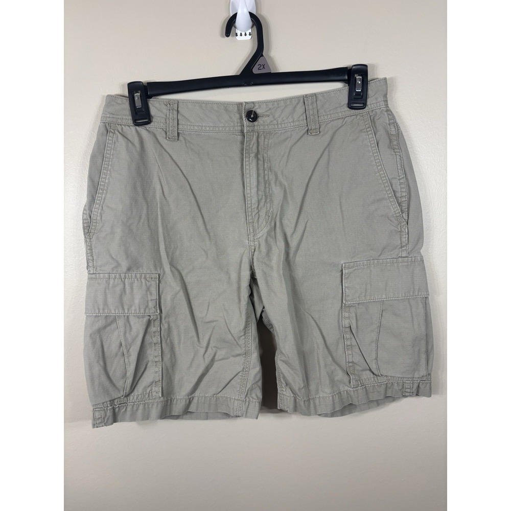 The North Face Men's Cargo Shorts Size 32 Tan Khaki Hiking Outdoor Work Cotton